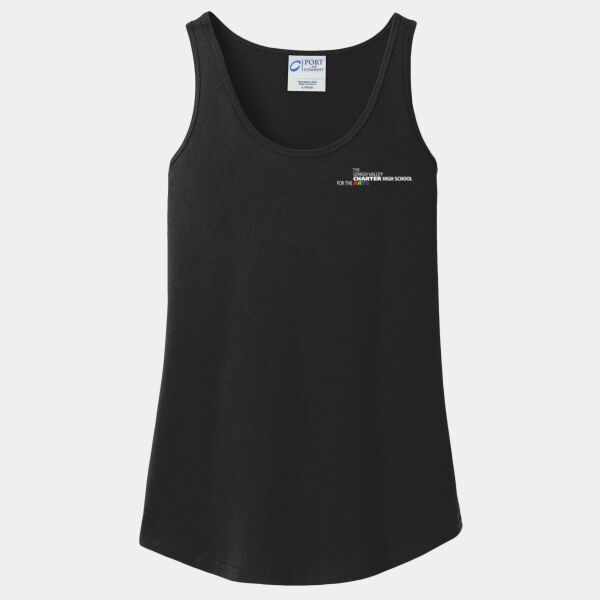Ladies 5.4 Oz 100% Cotton Tank Top_left chest Thumbnail