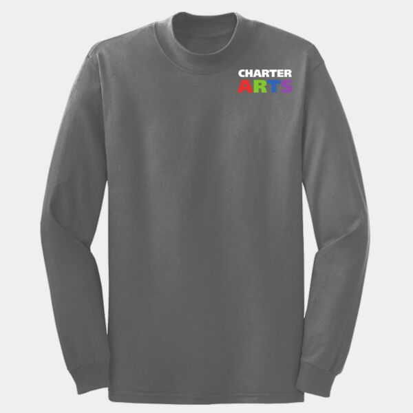 Adult Long Sleeve 5.4 oz. 100% Cotton T Shirt_left chest Thumbnail