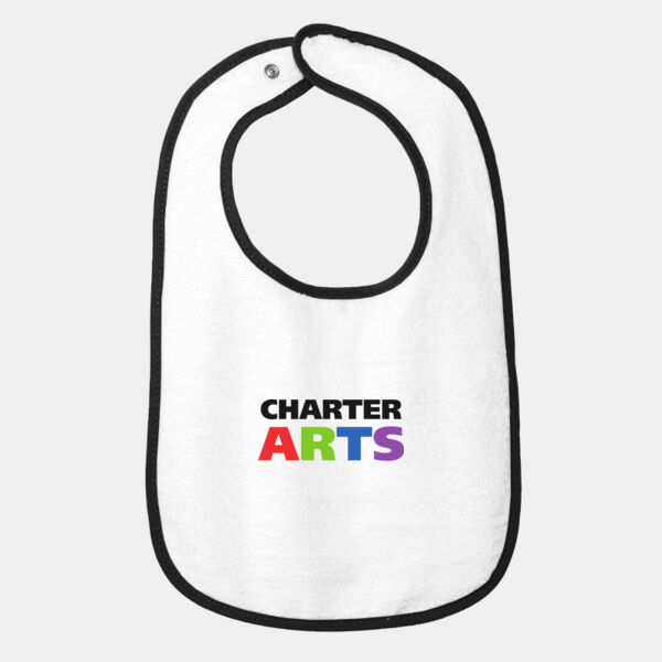 Infant Contrast Trim Terry Bib Thumbnail