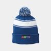 Stripe Pom Pom Beanie Thumbnail